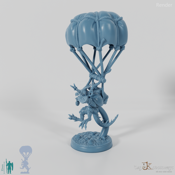 Dragon goblin paratrooper with rifle 02