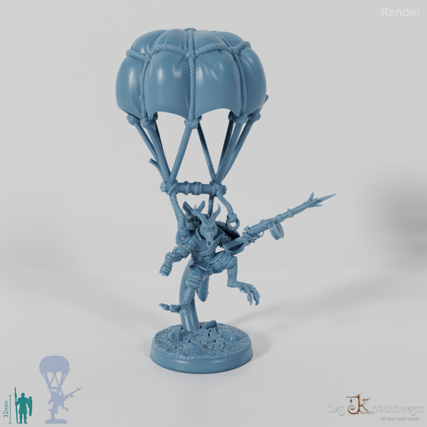 Dragon goblin paratrooper with rifle 02