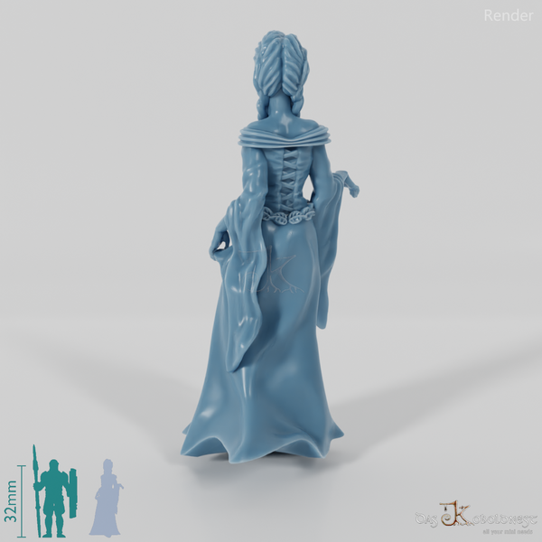 Frau Aranwen, Elfische Adelige auf Treppe