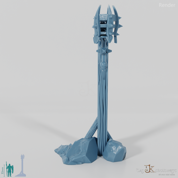 Lantern - street lamp on wooden pole 04 B