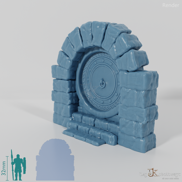 Halfling Cave Facade - Mediterranean Side Door