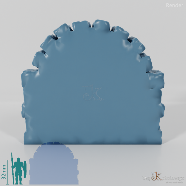 Halfling Cave Facade - Mediterranean Side Door