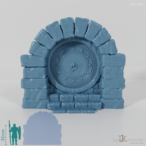 Halfling Cave Facade - Mediterranean Side Door