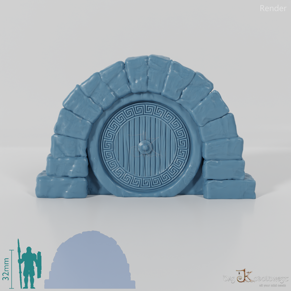 Halfling Cave Door - Mediterranean 03