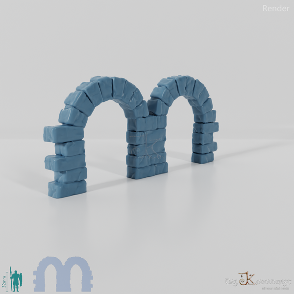 Passage - Brick double archway