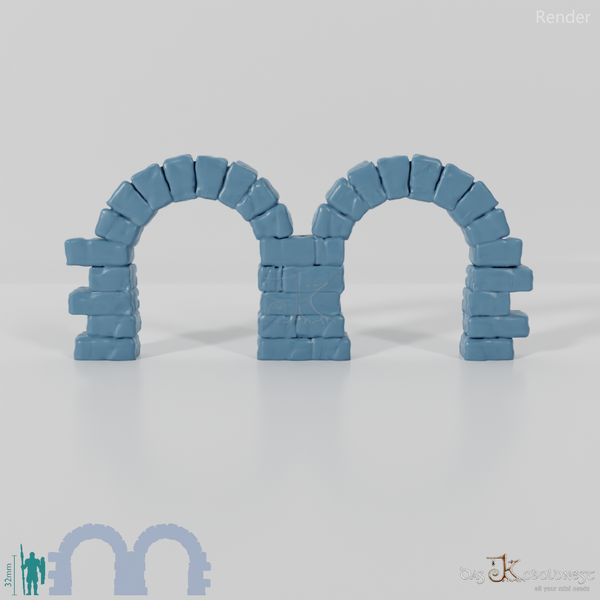 Passage - Brick double archway