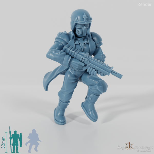 Space Soldiers - Infantry with Laser Rifle 05