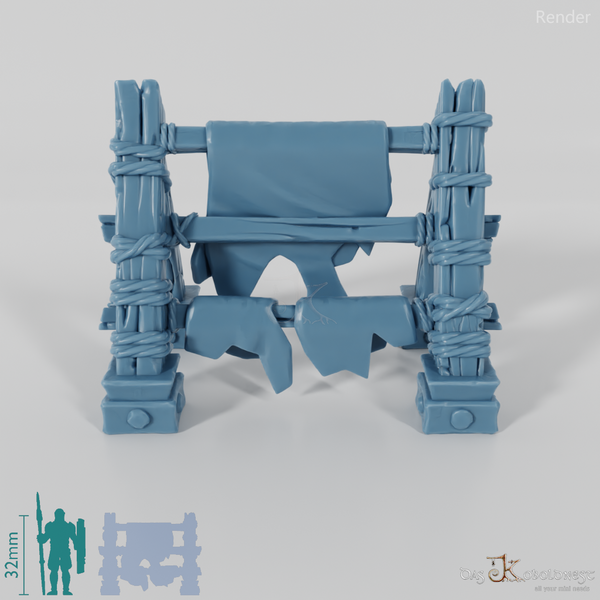 Animal processing - tanning rack