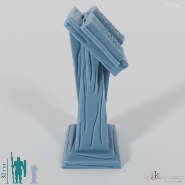 Library - lectern with book 01