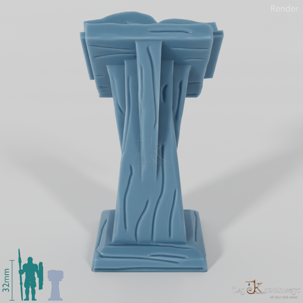 Library - lectern with book 01