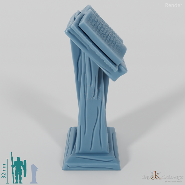 Library - lectern with book 02