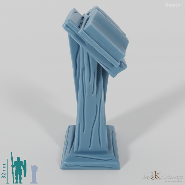 Library - lectern with book 03