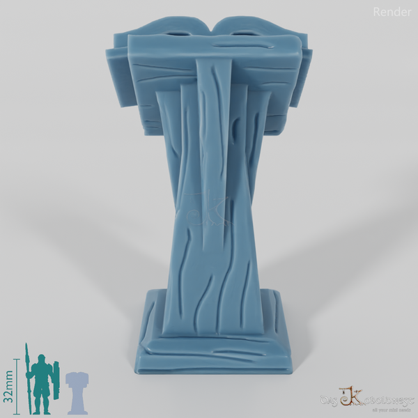 Library - lectern with book 03