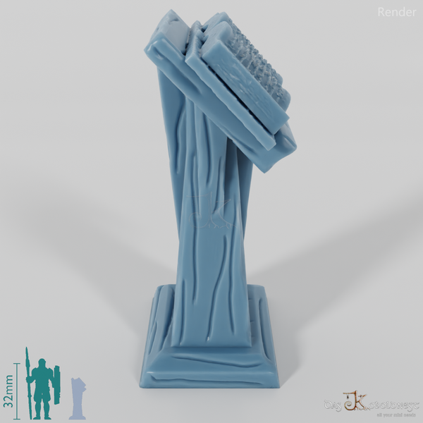 Library - lectern with book 04