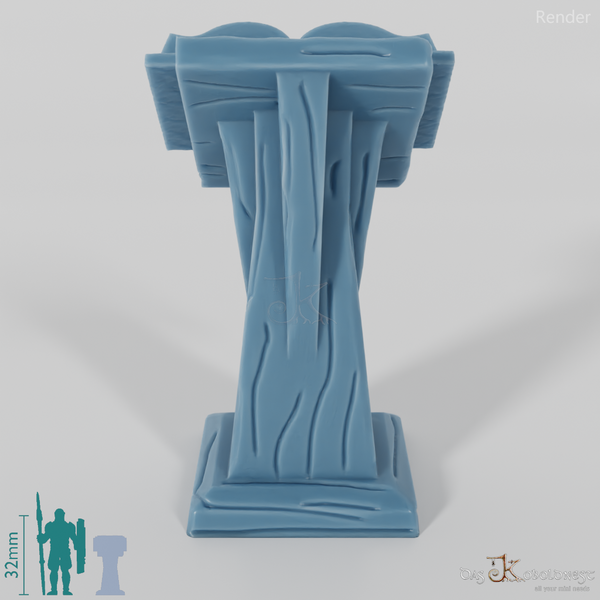 Library - lectern with book 04