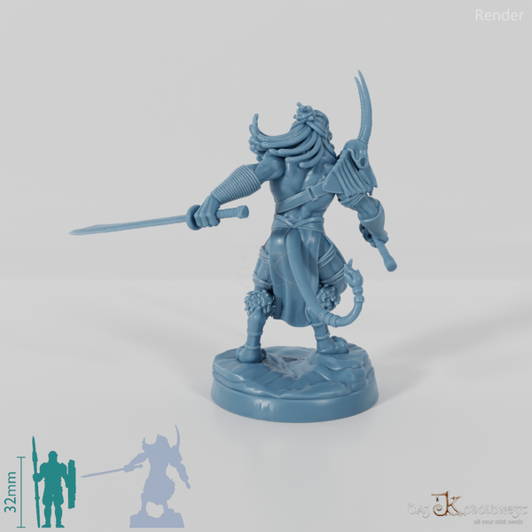 Katoki, catfolk warrior