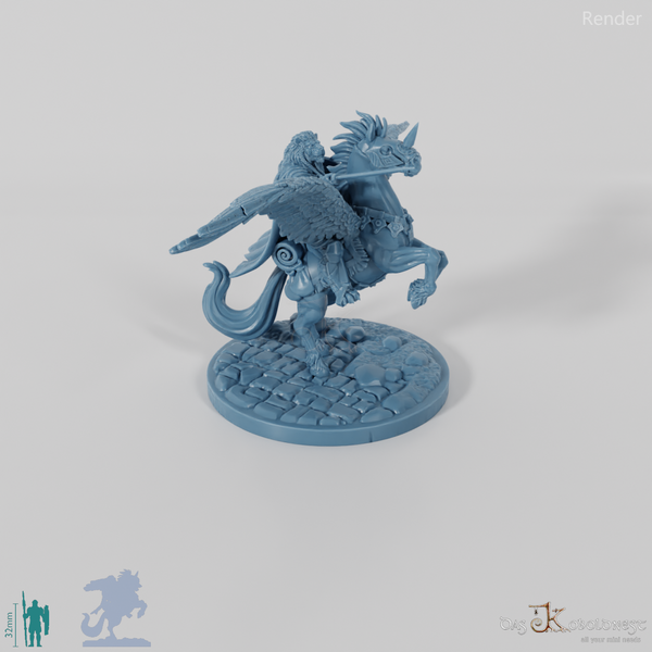 Aechelon the Fearless, catfolk warrior on Thunderbolt