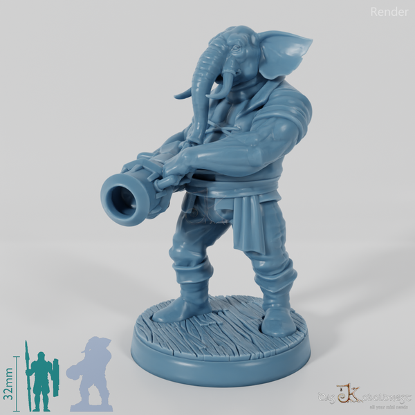 Elefantenvolk-Kanonier 01