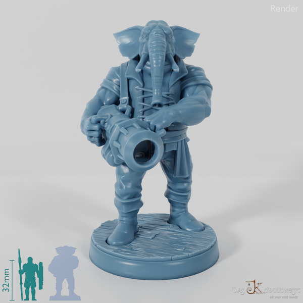 Elefantenvolk-Kanonier 01