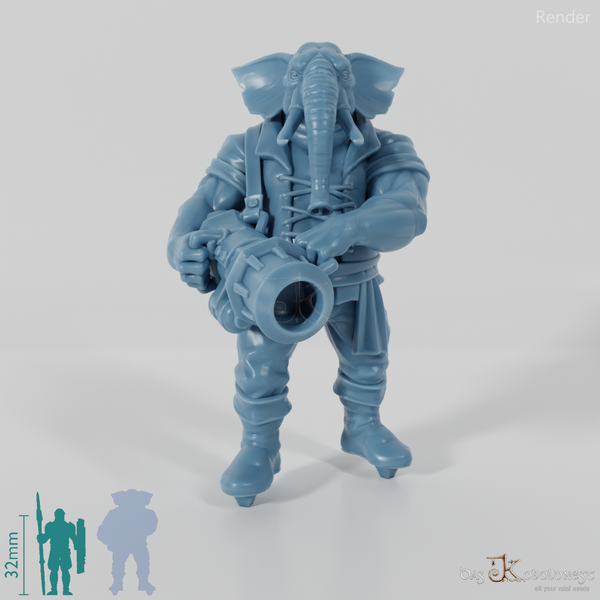 Elefantenvolk-Kanonier 01