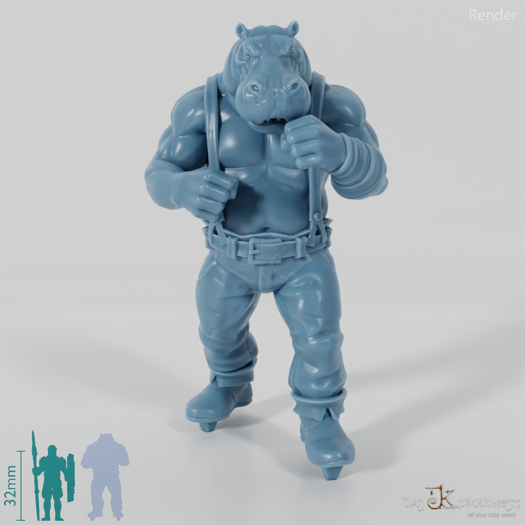 Hippopotamus Boxer 01