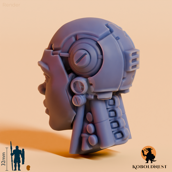 Roboterkopf - Weiblich