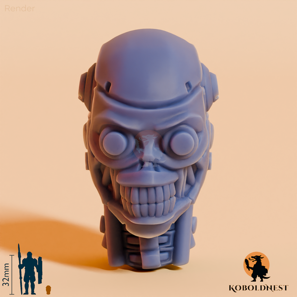 Roboterkopf - Offen