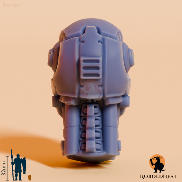 Roboterkopf - Offen
