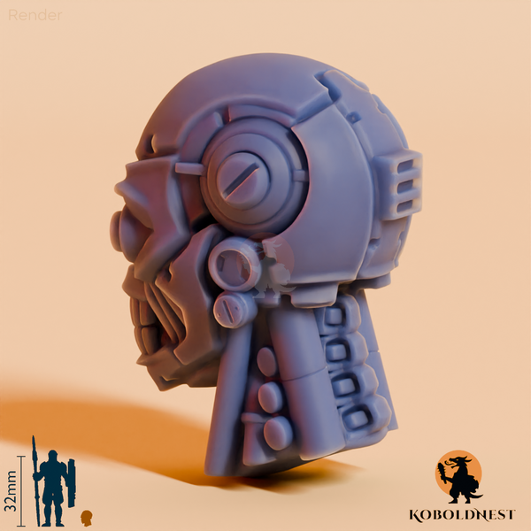 Roboterkopf - Offen