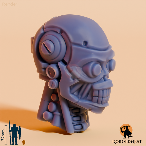 Roboterkopf - Offen