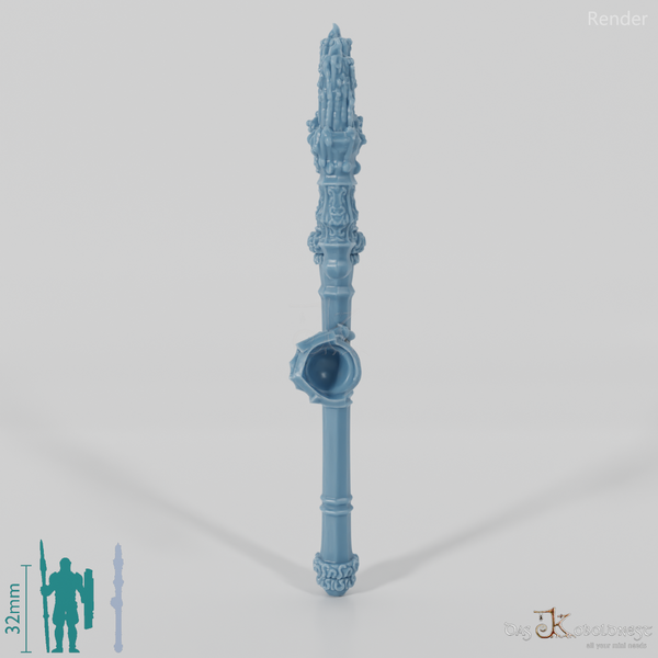 Valiant Battle Mage - Weapon - Candle Staff (Straight Hand)