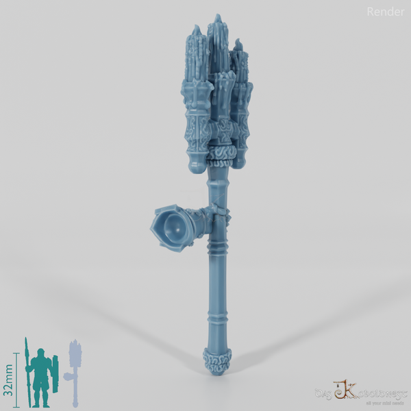 Valiant Battle Mage - Weapon - Candle Staff (Straight Hand)