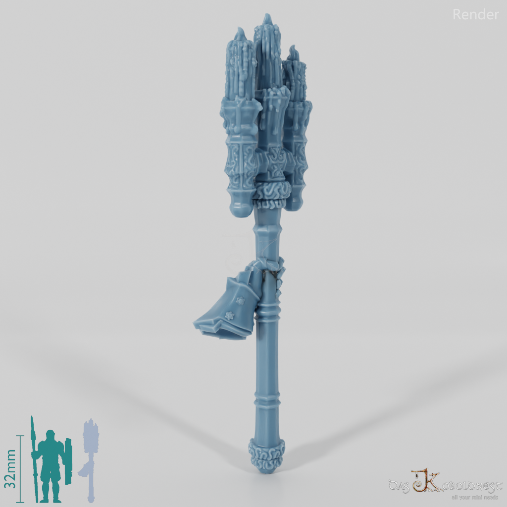 Valiant Battle Mage - Weapon - Candle Staff (angled hand)