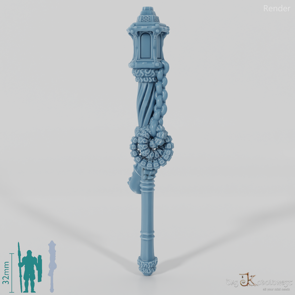 Valiant Battle Mage - Weapon - Staff (abgewinkelte Hand)