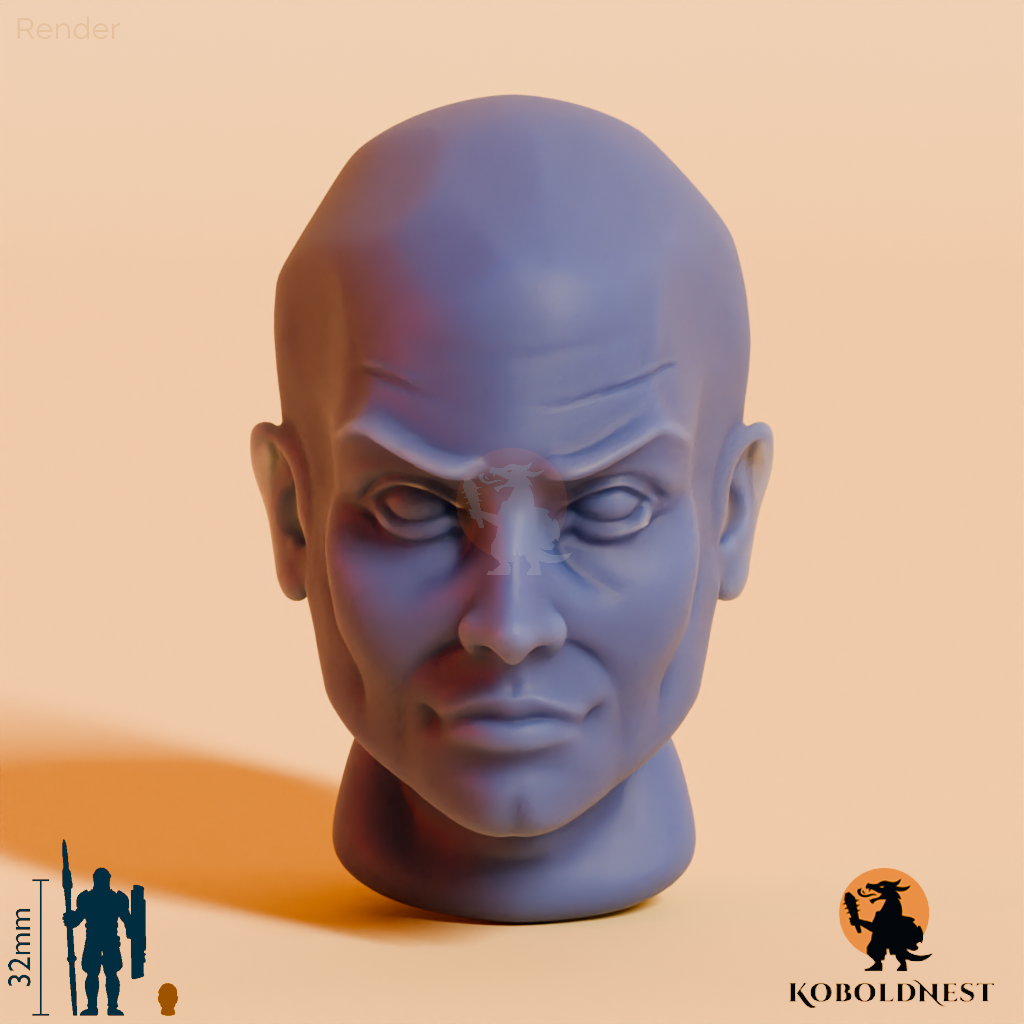Männerkopf - 01