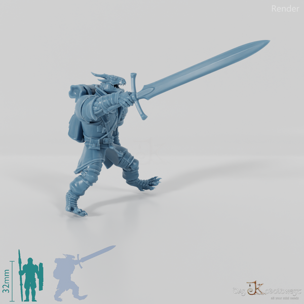 Dragonborn Warrior 01 - Rider Pose