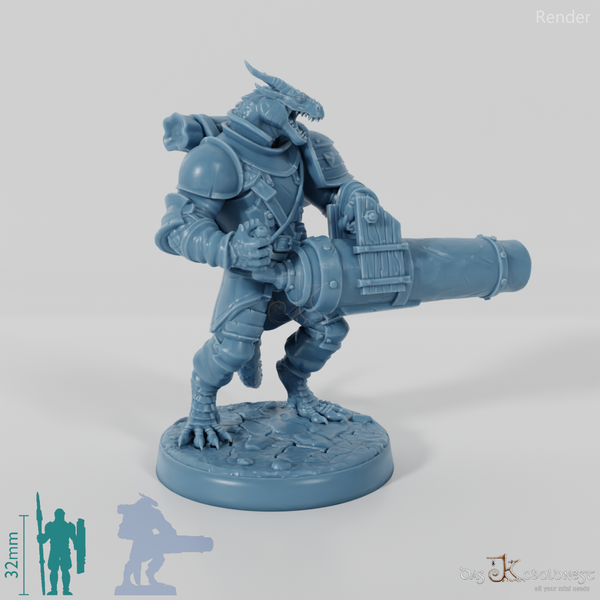 Dragonborn Destroyer with Cannon 02