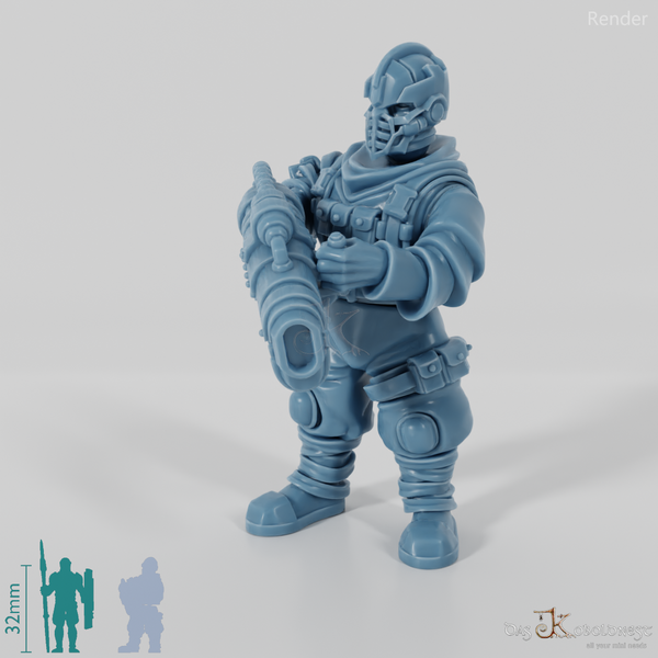 Space Soldiers - Marauder with flamethrower