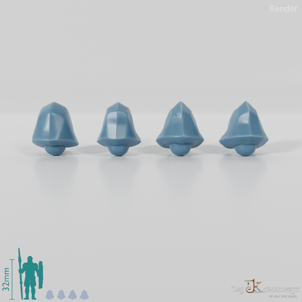 Space Soldiers - Marauder Heads Set 02 