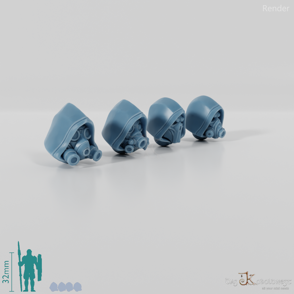 Space Soldiers - Marauder Heads Set 02 