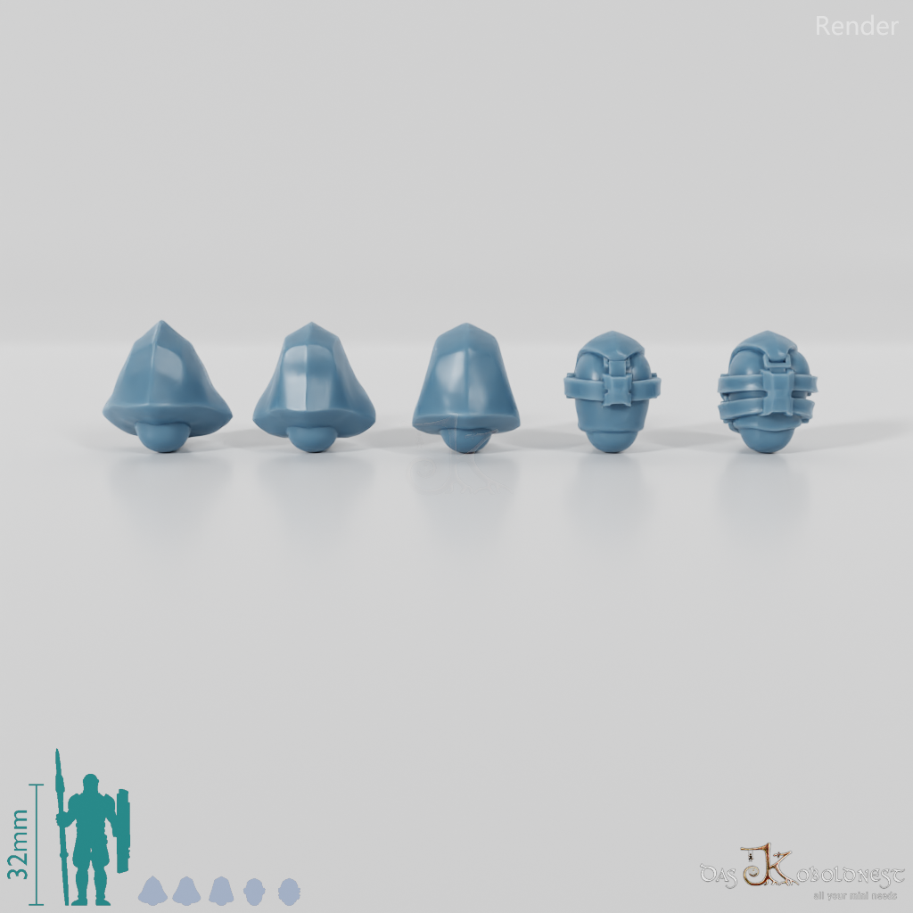 Space Soldiers - Marauder Heads Set 03 