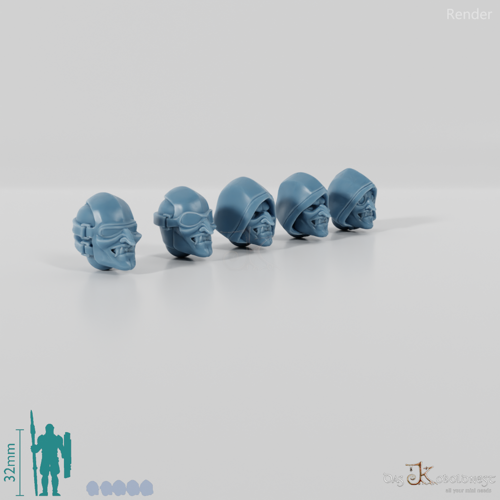 Space Soldiers - Marauder Heads Set 03 