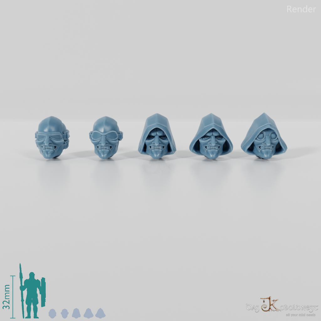 Space Soldiers - Marauder Heads Set 03 