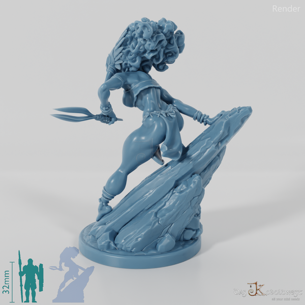 Masina, Masked Island Villain with Double Blade 01