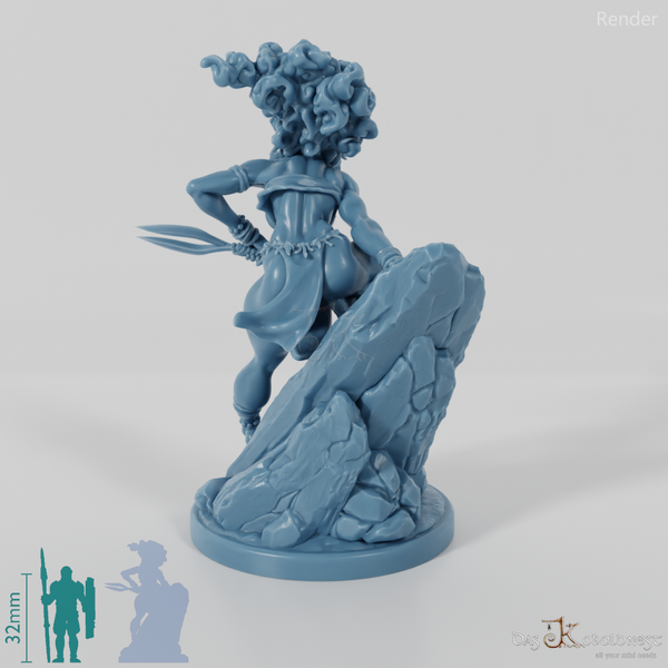 Masina, Masked Island Villain with Double Blade 01