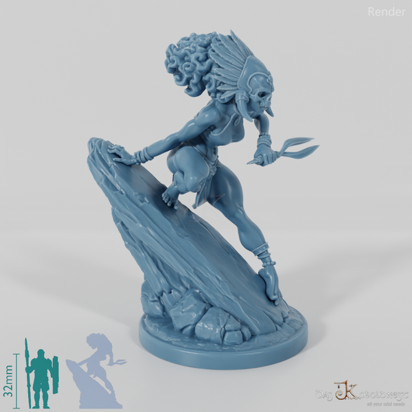 Masina, Masked Island Villain with Double Blade 01