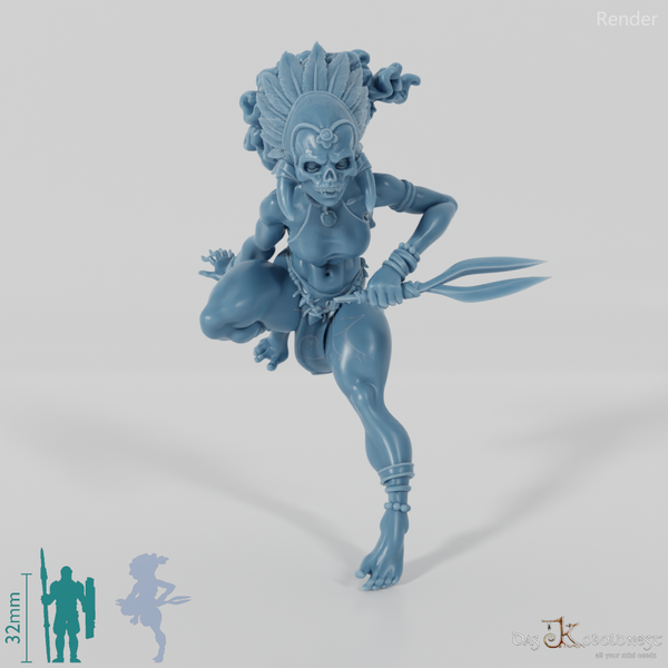 Masina, Masked Island Villain with Double Blade 01