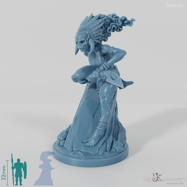 Masina, Maskierte Inselschurkin mit Dolch 01