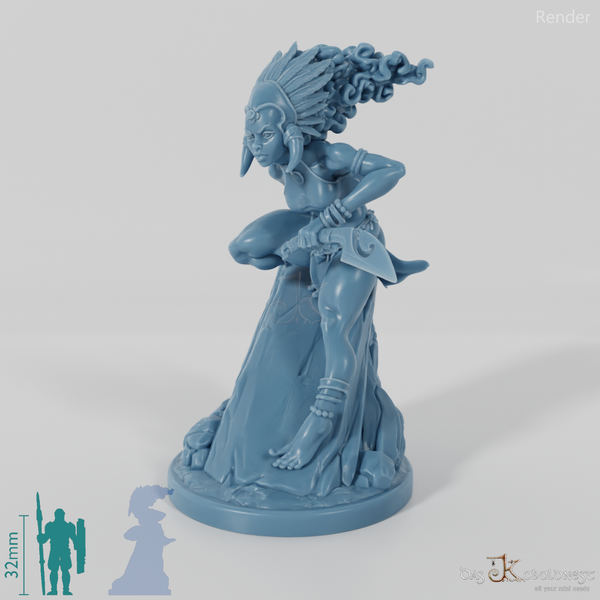 Masina, Inselschurkin mit Dolch 01