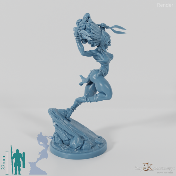 Masina, Masked Island Villain with Double Blade 02